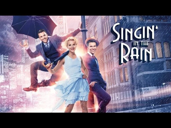 Plakat for musikalen Singing in the Rain
