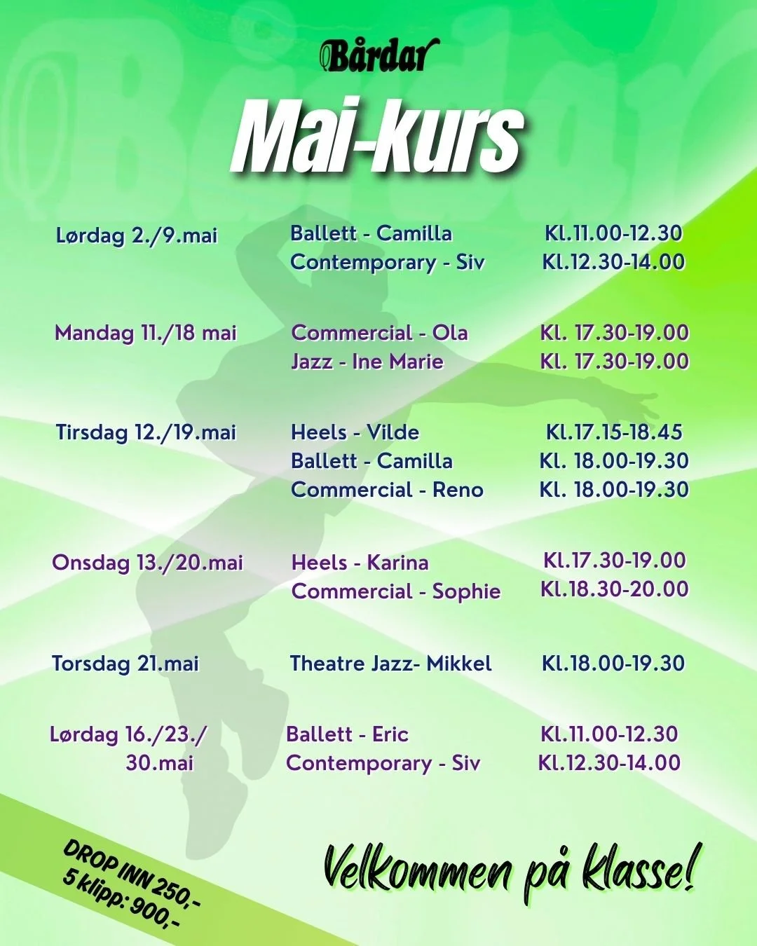 Plakat for mai-kurs