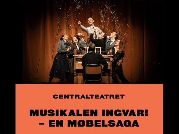 Plakat for musikalen Musikalen Ingvar - en mobelsaga