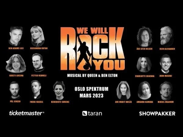 Plakat for musikalen We Will Rock You