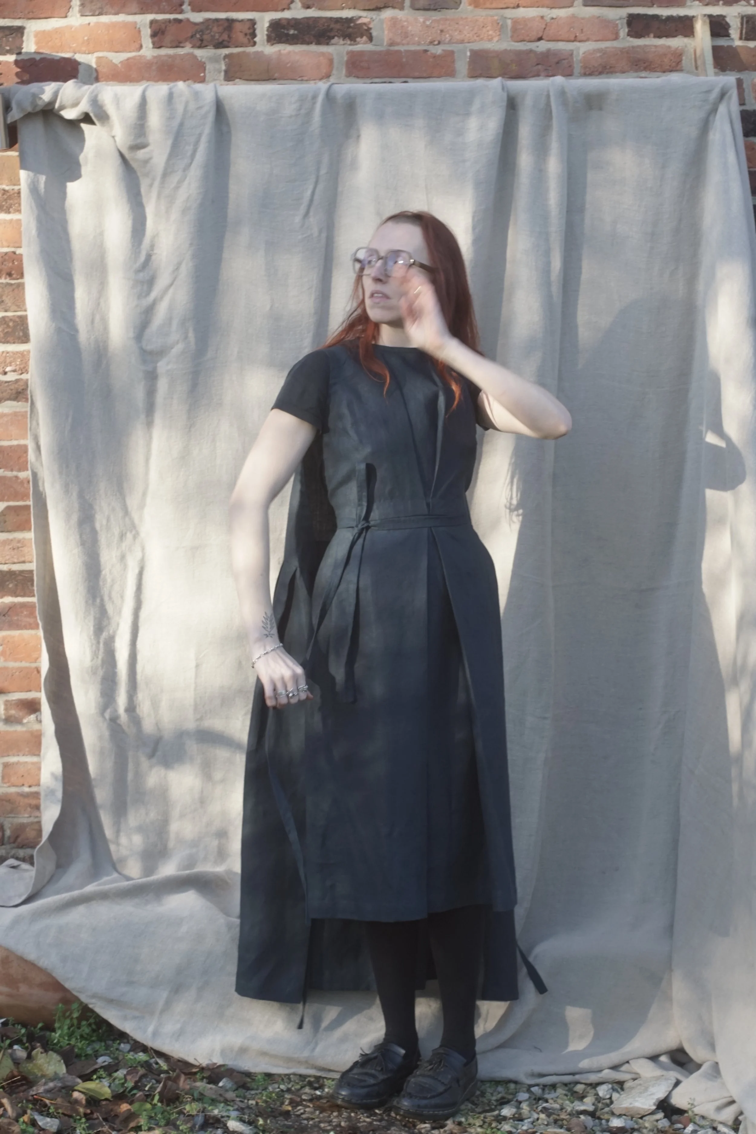 Unfurl Dress Navy on 5.jpg