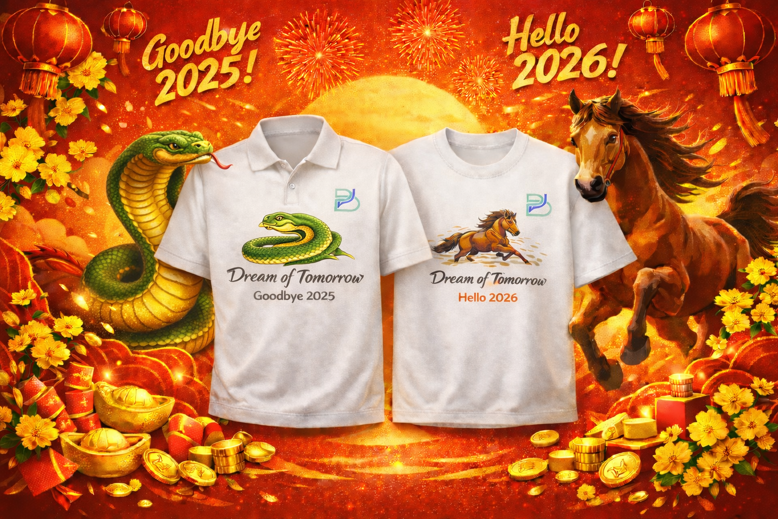 🎁Quà tặng Tết ấn tượng cho thương hiệu: Áo thun cao cấp cá nhân hóa &amp; trải nghiệm in trực tiếp