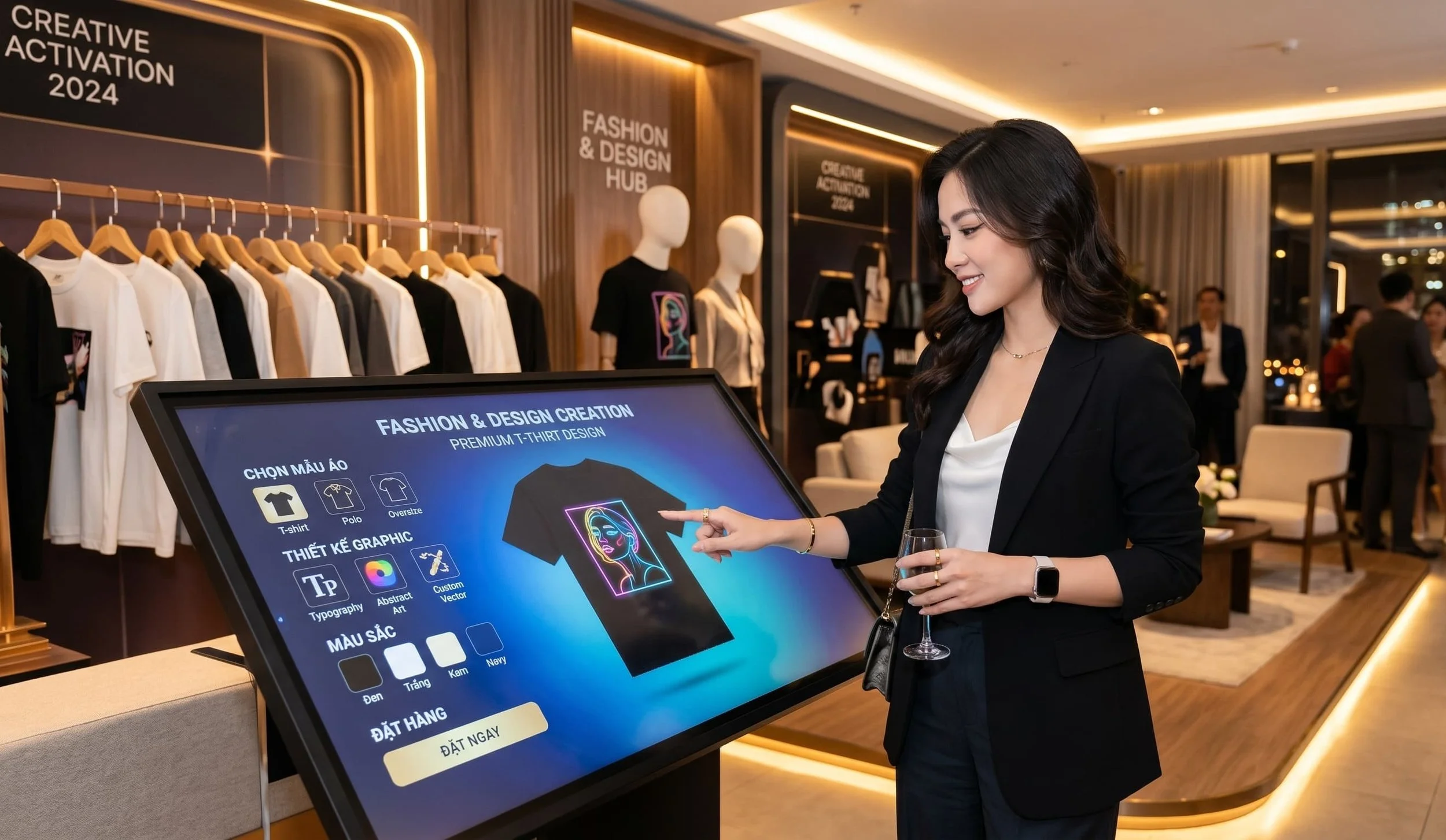 Quy Trình Co-Create Quà Tặng Lưu Niệm Cao Cấp Qua Màn Hình Cảm Ứng Tại Booth Activation
