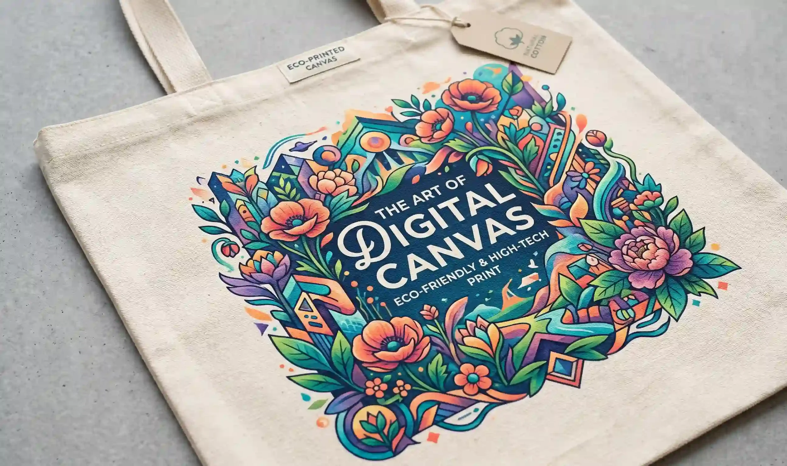 trạm in túi canvas kỹ thuật số Bros United chất lượng sắc nét