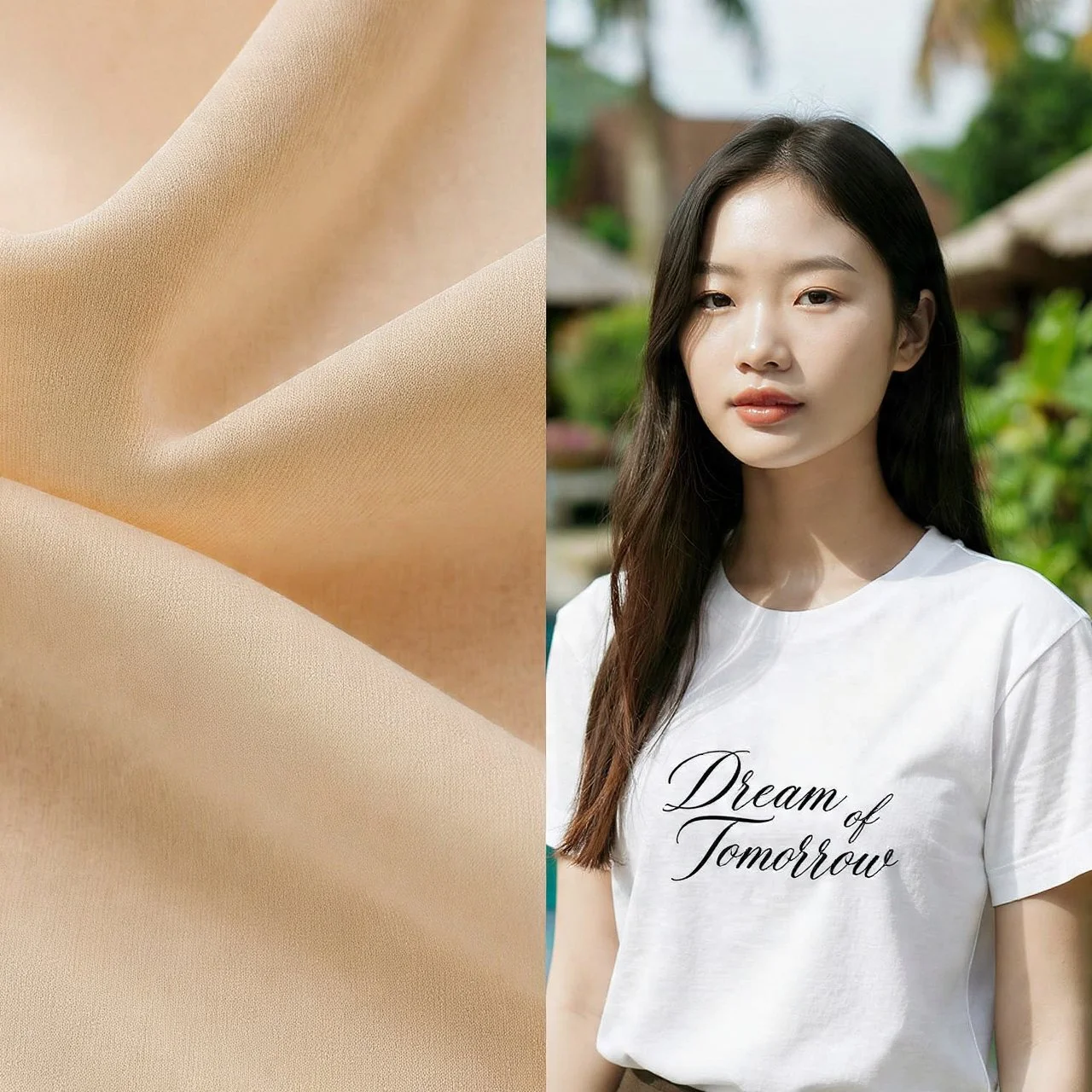 Áo thun XANH 100% cotton “Dream of Tomorrow”