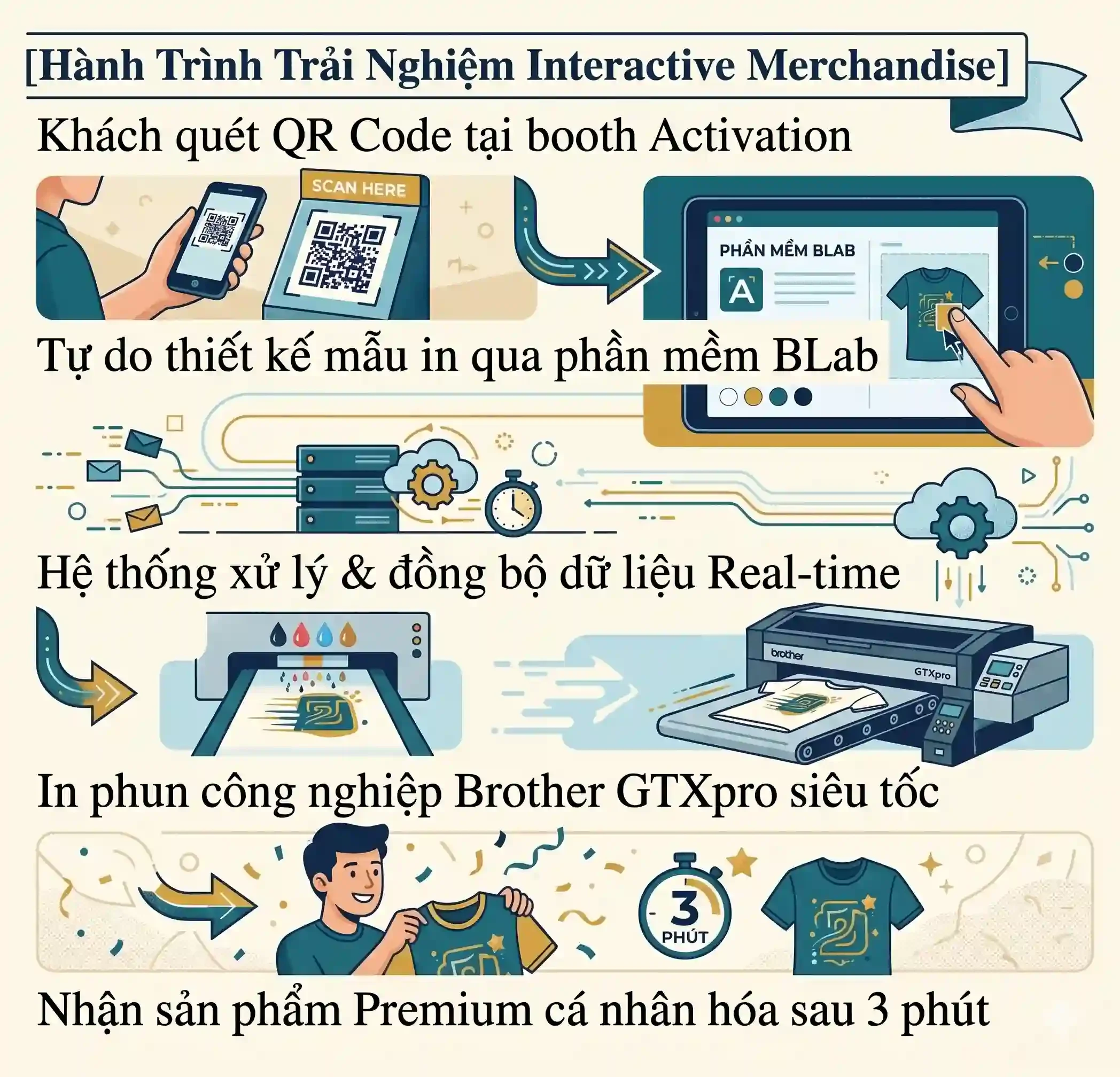 Hành trình trải nghiệm Interactive Merchandise của Bros United