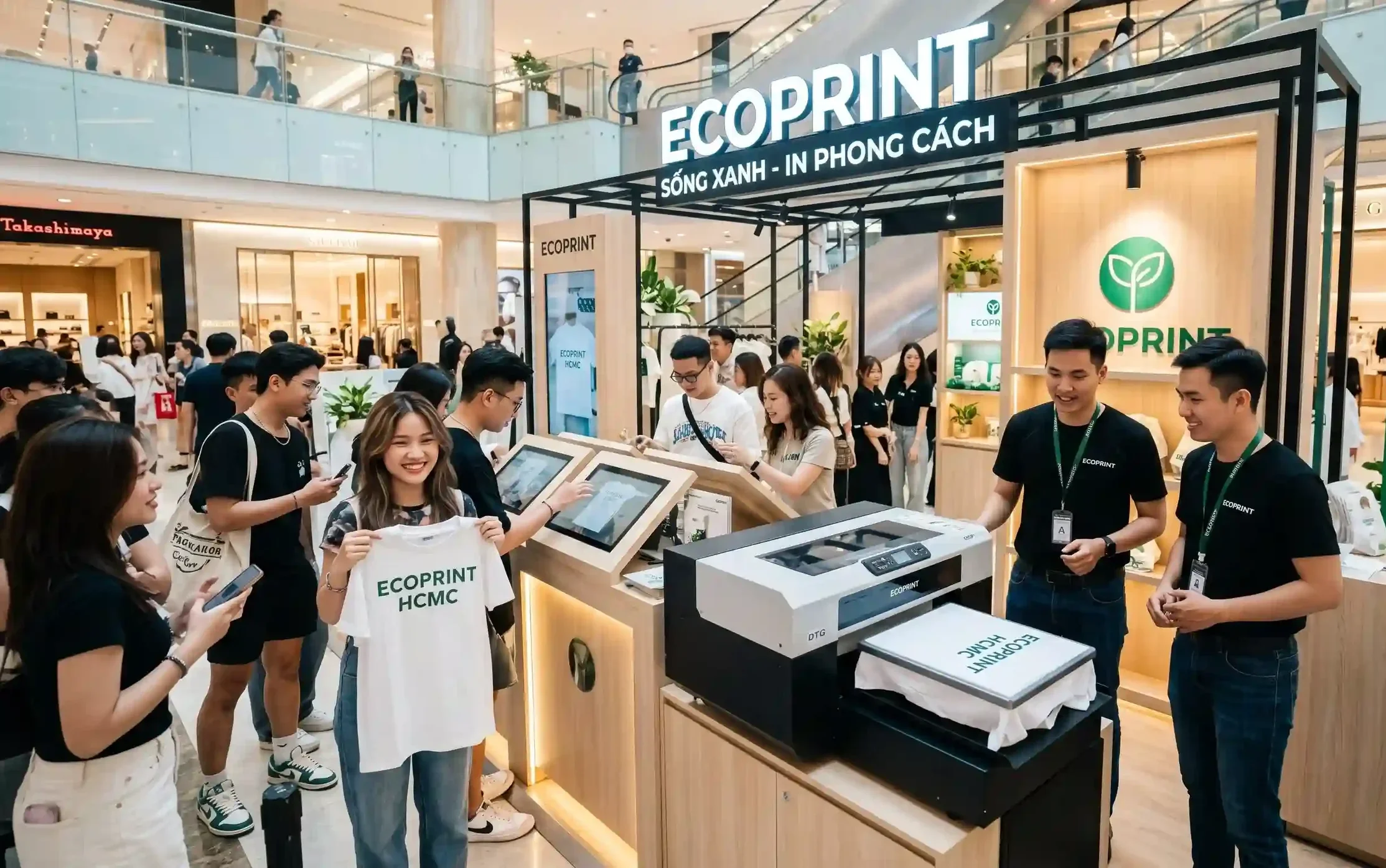 cho thuê máy in áo thun sự kiện chiến dịch activation cao cấp