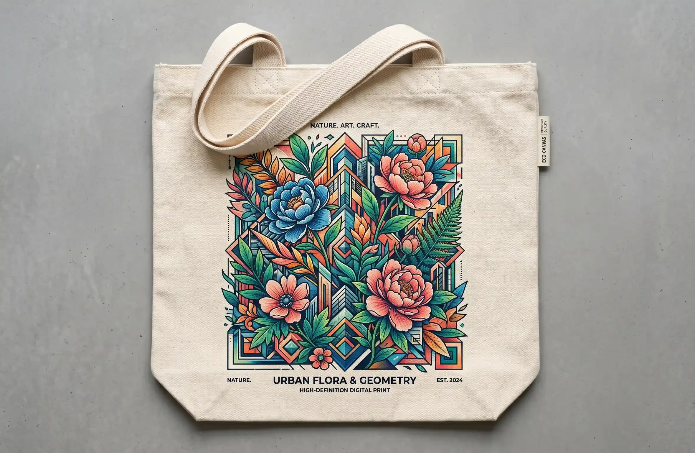 thành phẩm sắc nét từ trạm in túi canvas kỹ thuật số bros united