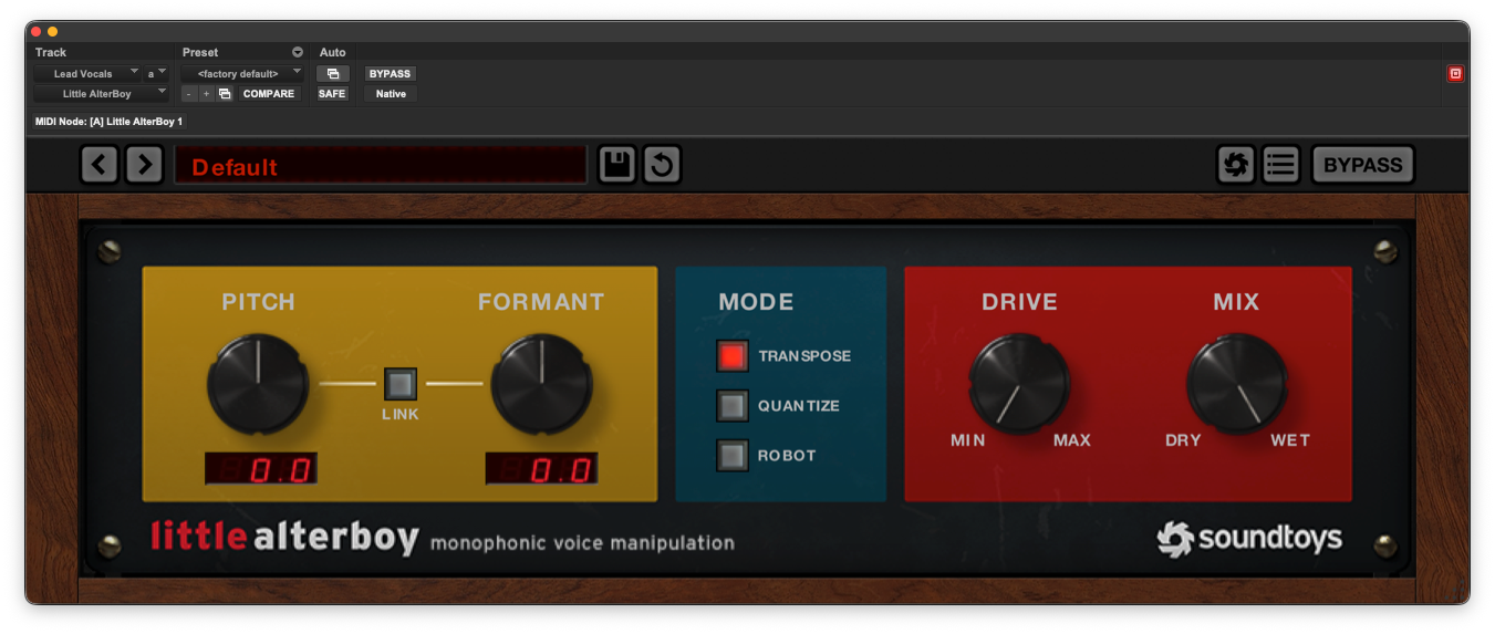 Soundtoys Little Alterboy