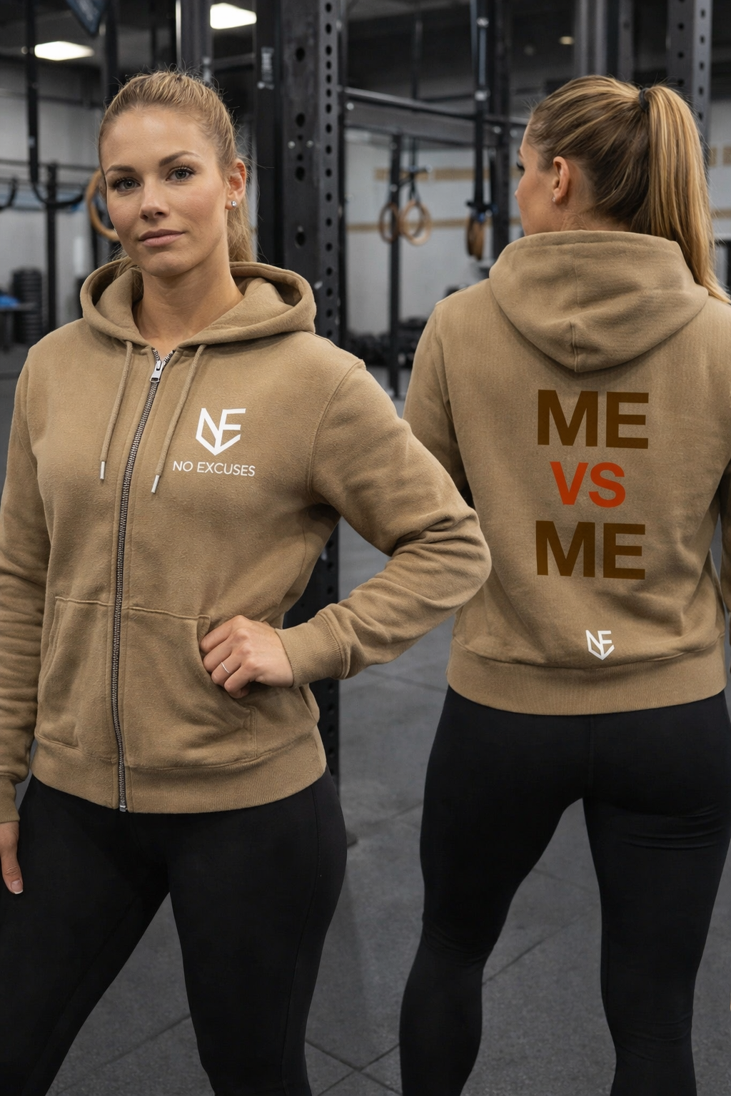 Me vs Me Zip Hoodie – No Excuses Edition