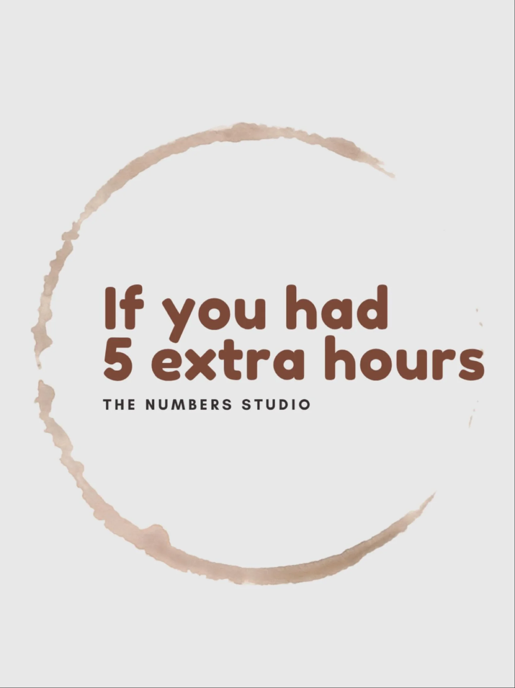 ⏰ What could you do with 5 extra hours this week?

A slow morning coffee that&rsquo;s not rushed? ☕ Catching up on or with clients instead of receipts? 💛
Or maybe just a breather &mdash; because running a business is a lot, trust me I know!

When yo