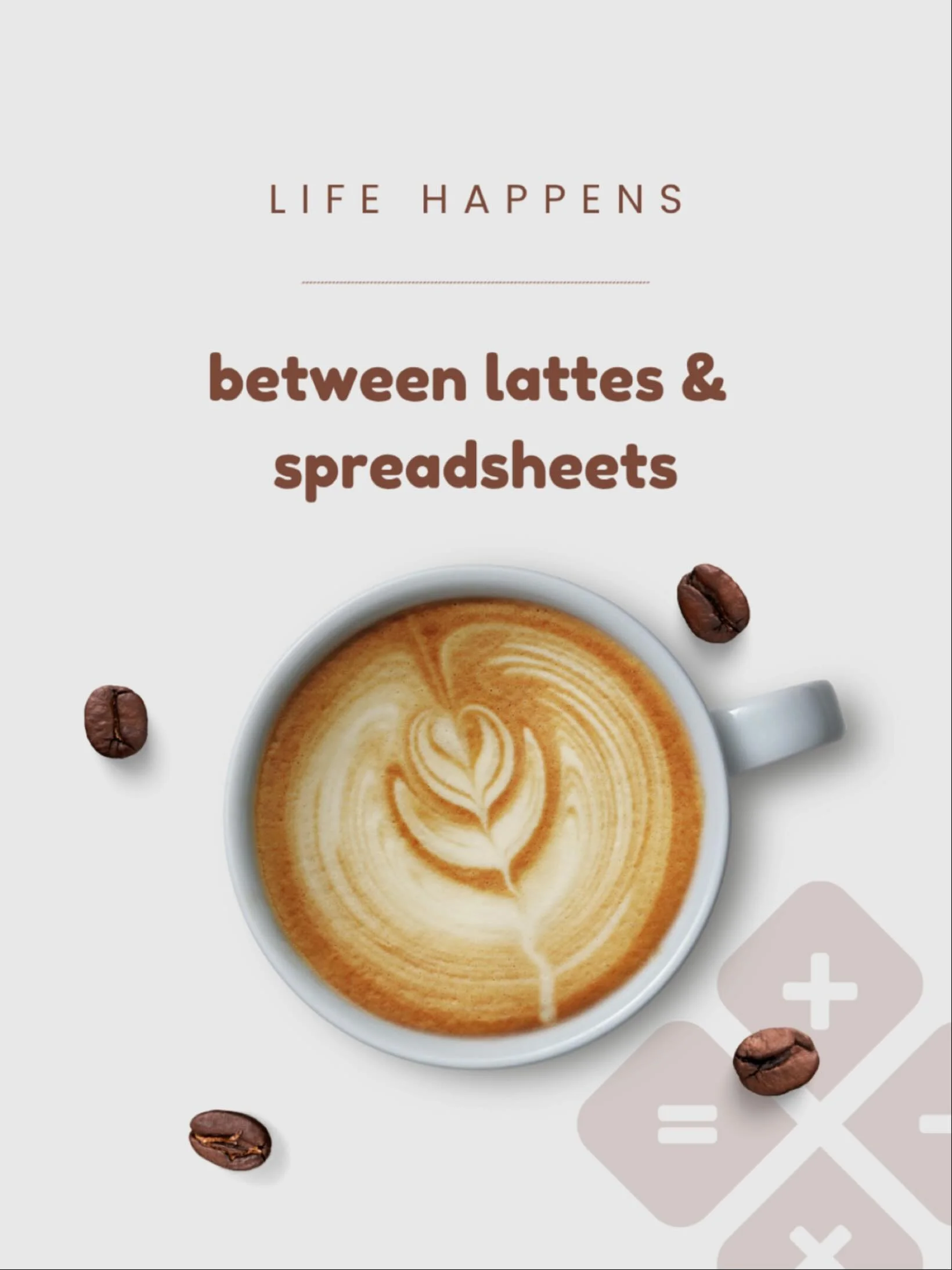 ☕ Life happens between lattes and spreadsheets &mdash; and honestly, that&rsquo;s just how we like it.

At The Numbers Studio, coffee fuels the crunching, spreadsheets tell the stories, and somewhere in between&hellip; the magic of small business hap