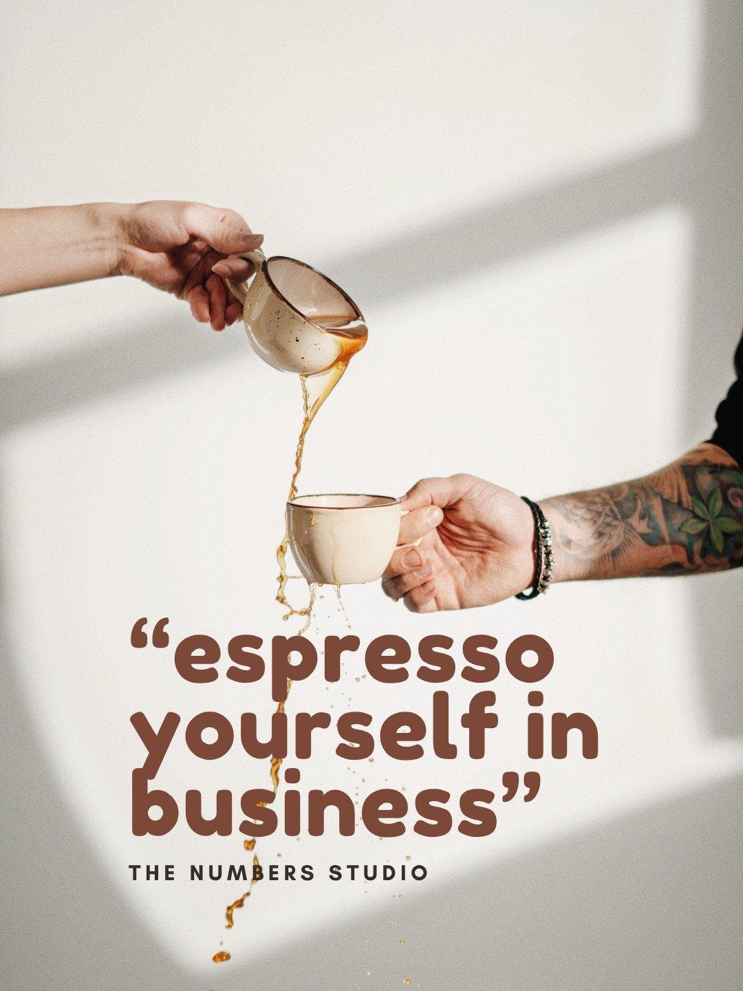 ☕ Espresso Yourself in Business ✨

Running a business is all about finding your rhythm &mdash; your blend of creativity, courage, and clarity (and of course, a good coffee or two).

At The Numbers Studio, we know that confidence comes from understand