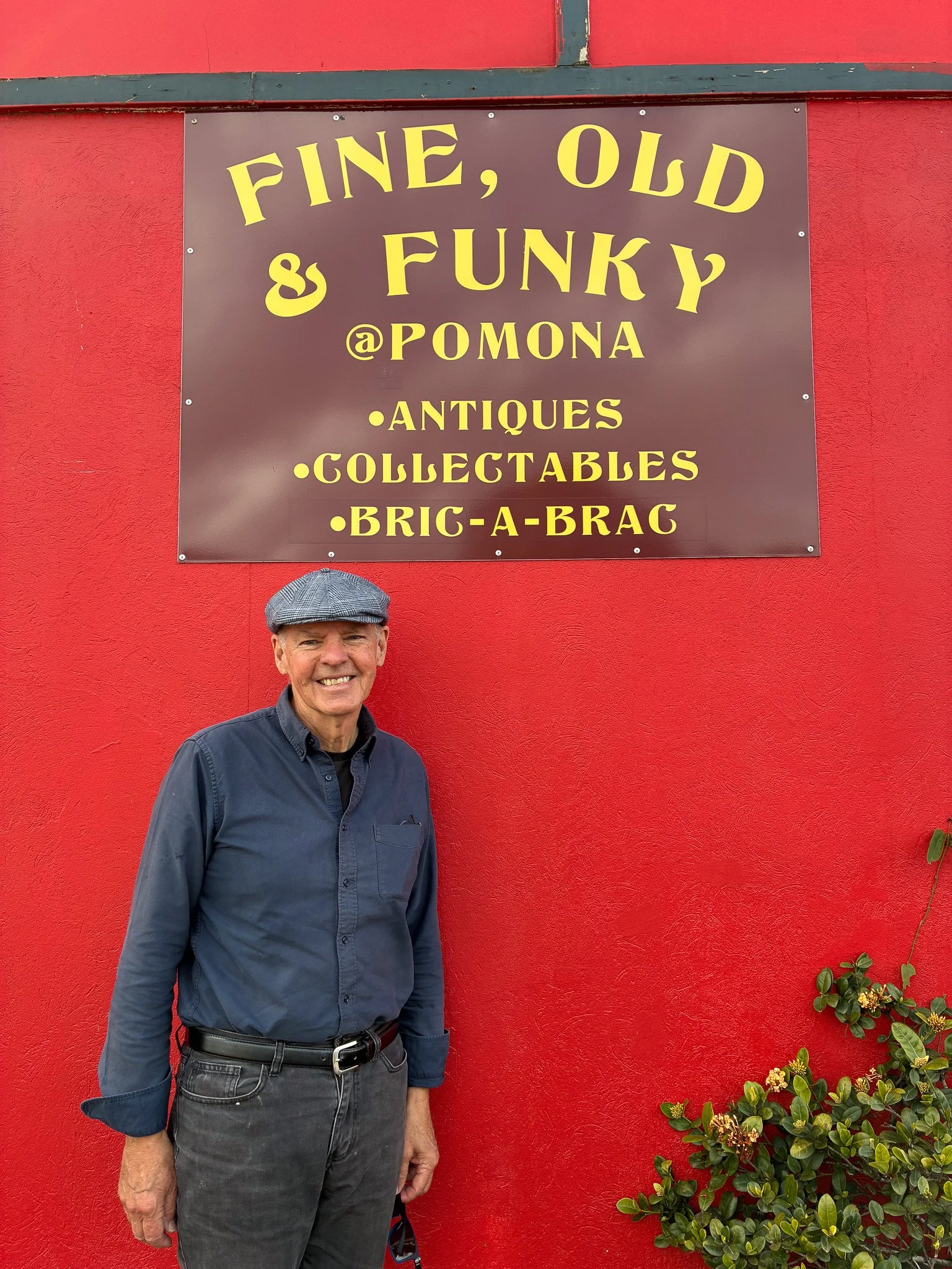 man in front of store