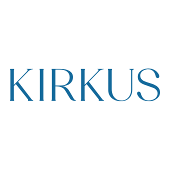 Logo with the word 'KIRKUS' in blue capital letters on a white background.
