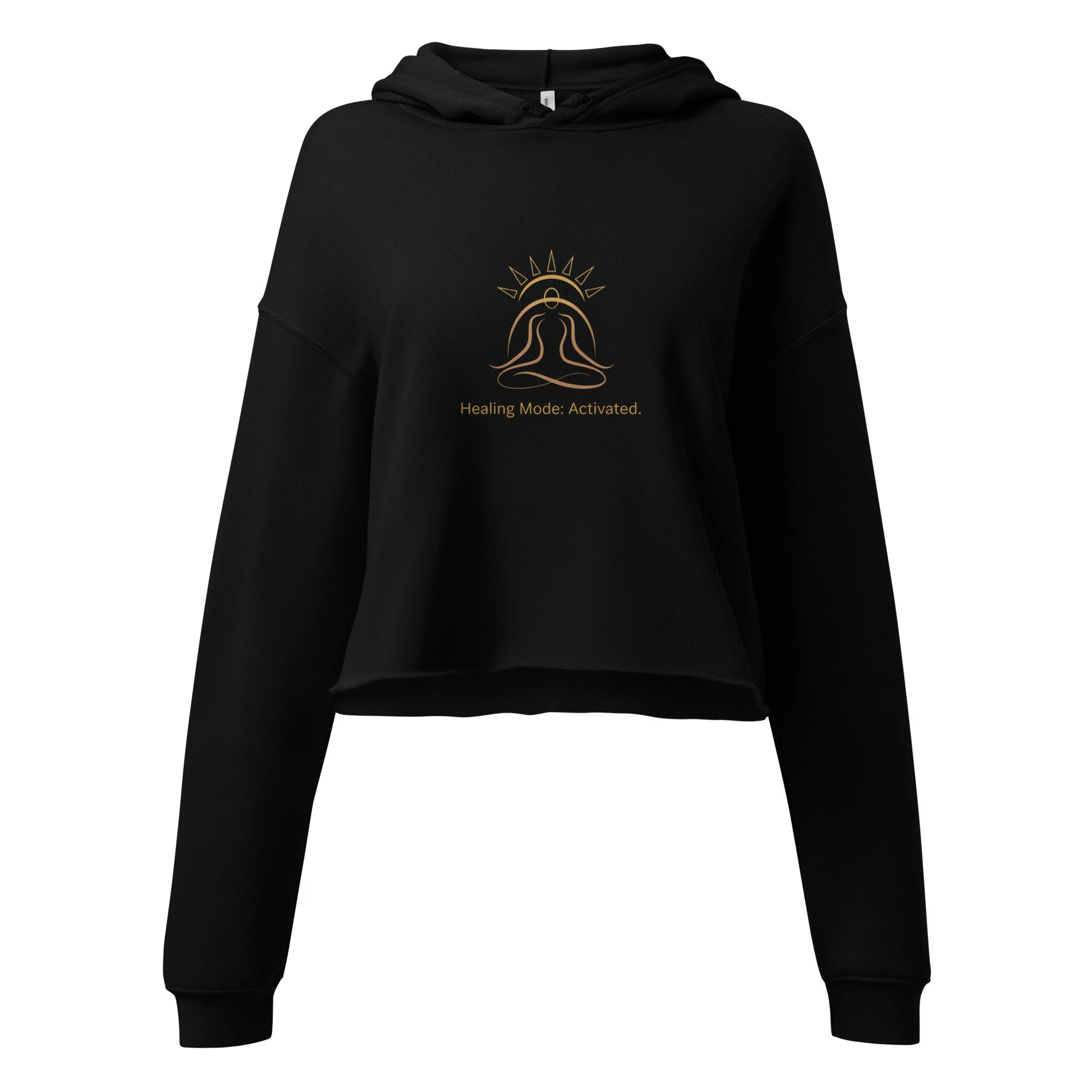 Healing Mood: Activated – Cropped Hoodie (Unisex)