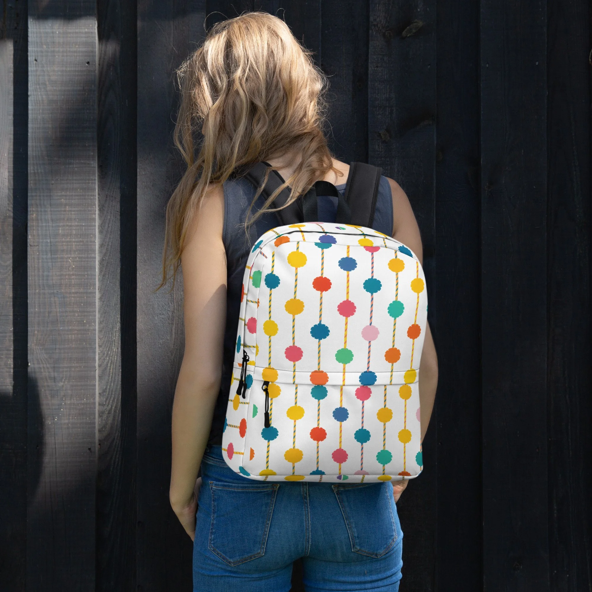 Mid-Century Modern Design Backpack | Everyday Backpack with Laptop Pocket