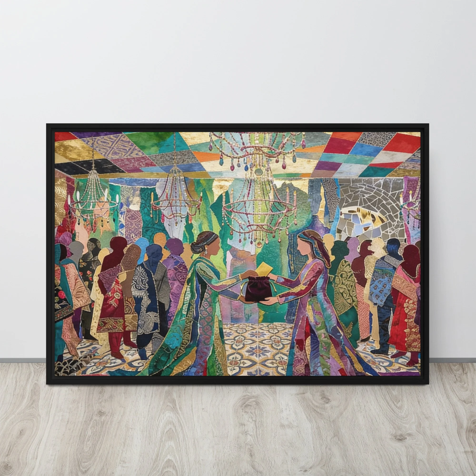 The Dawn of Alliance AKA Power Piece: Framed canvas Art (24