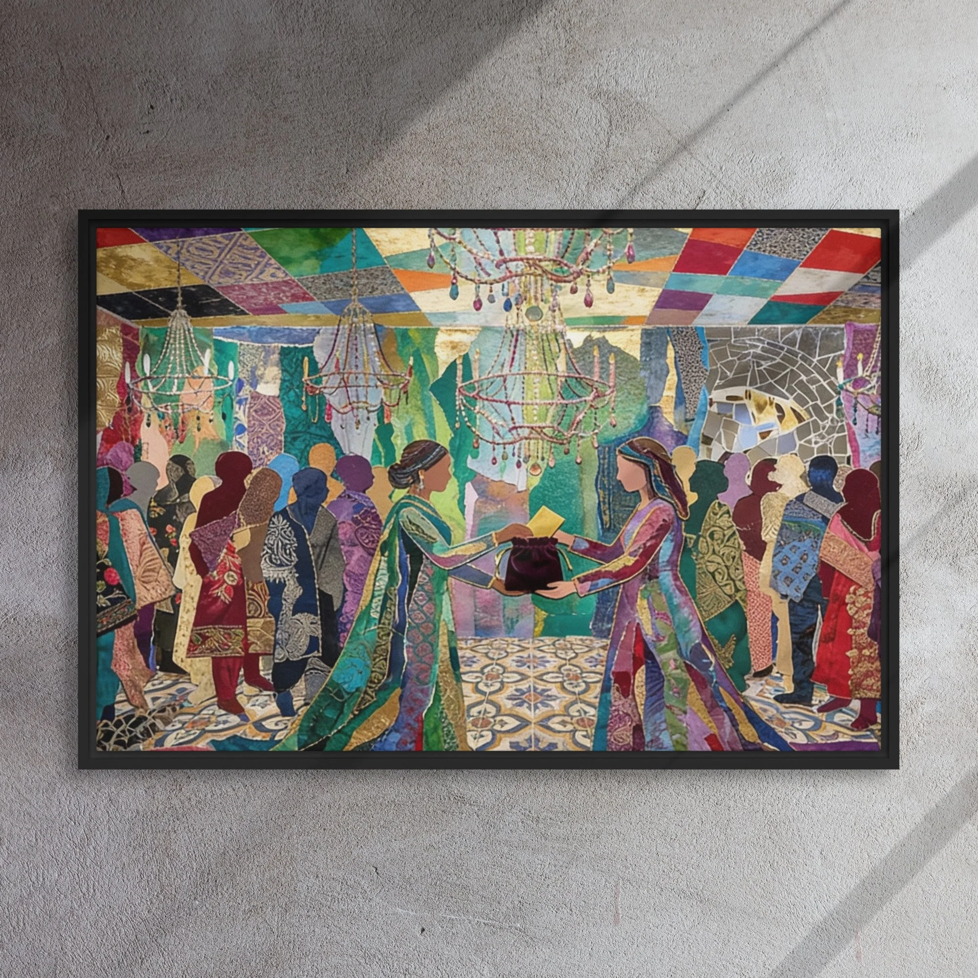 The Dawn of Alliance AKA Power Piece: Framed canvas Art (24