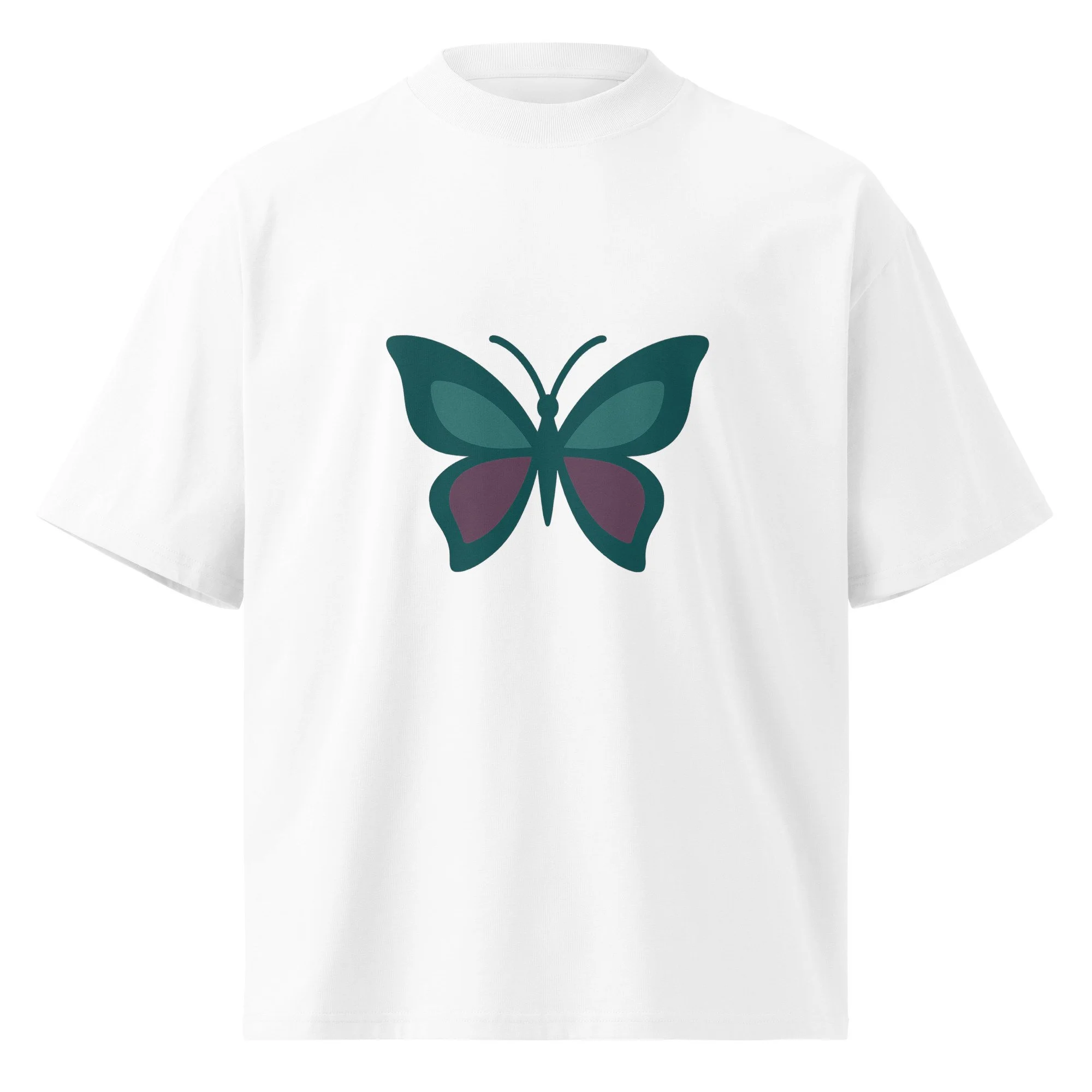 Minimalist Butterfly Aesthetic Tee | Premium Organic Cotton Oversized Fit