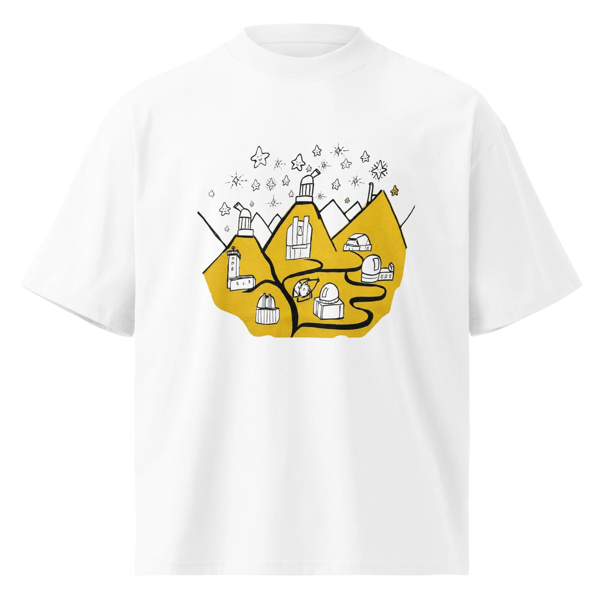 Observatory t-shirt, Astronomy graphic oversized tee