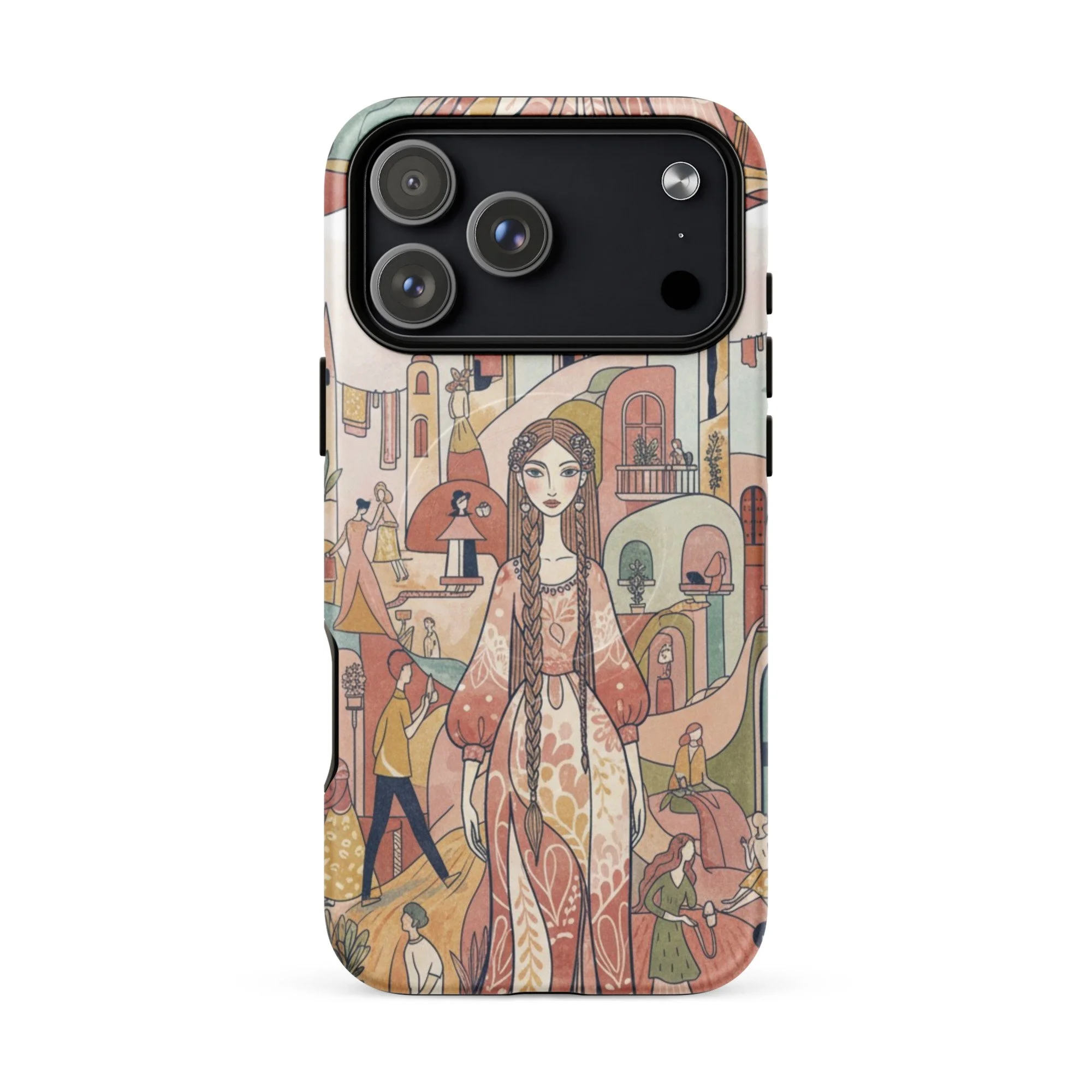 MagSafe Tough Case for iPhone | Unique Impact Cover with Aesthetic Design (Gloss/Matte)