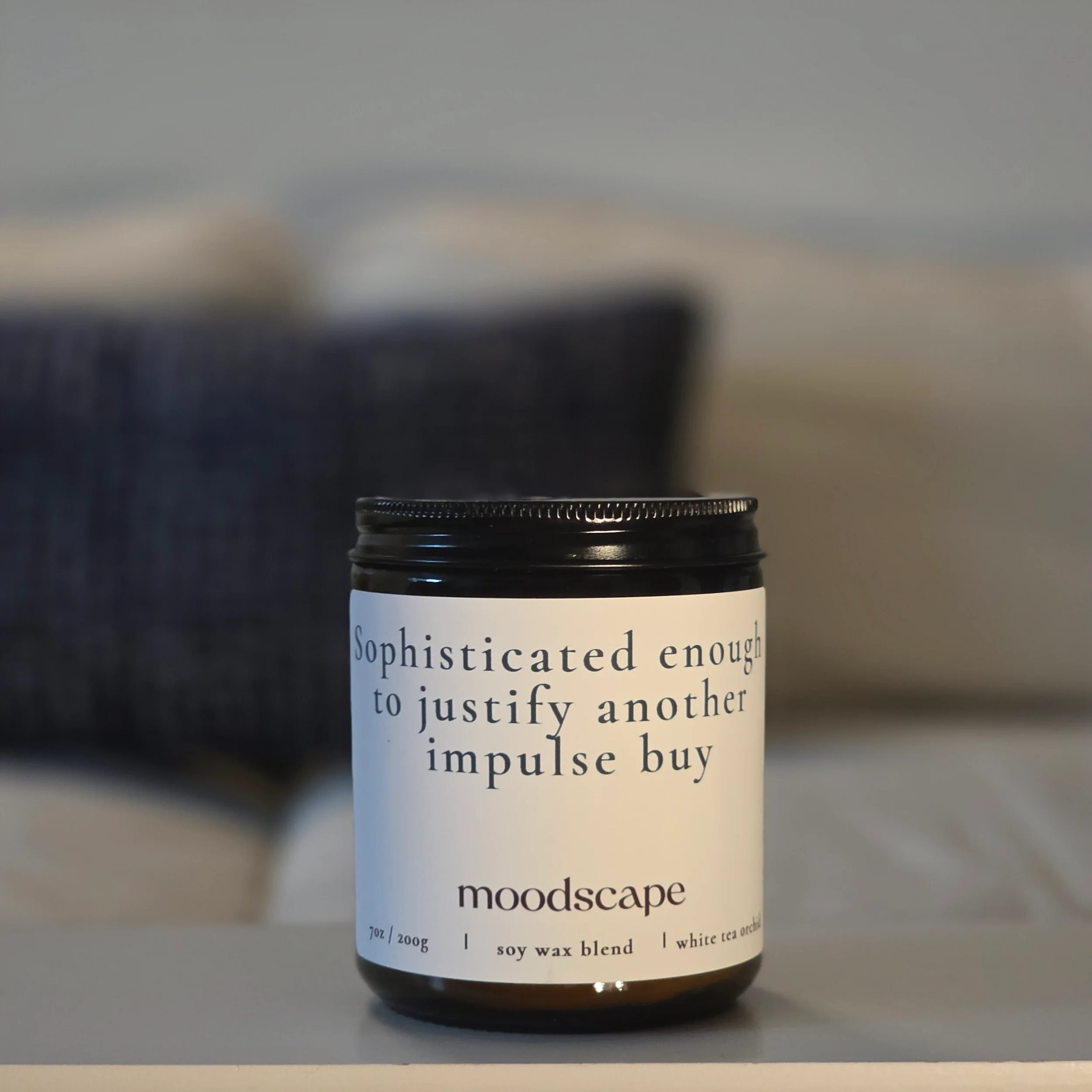 White Tea Orchid Soy Candle - Hand-Poured All Natural Scented Candle