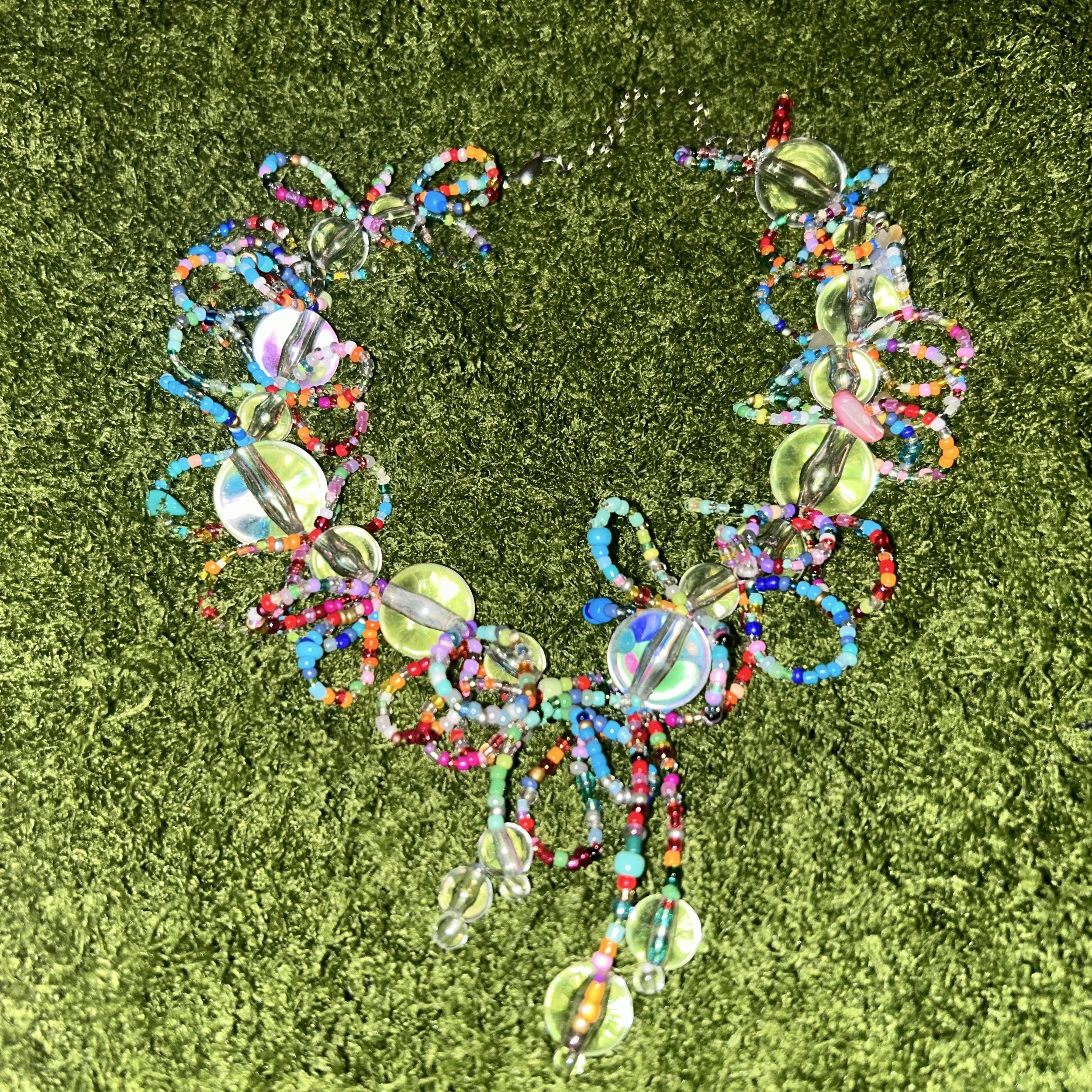 Organic Lemon ✰ Handmade Beaded Bubble Necklace