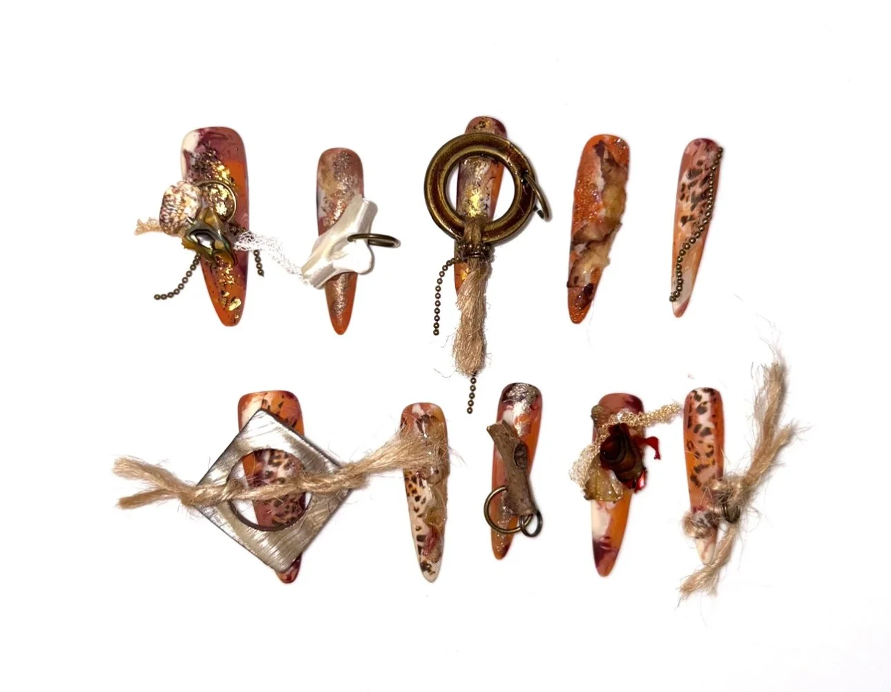 9903z1 ✰ Tribal Essence Press-On Nails