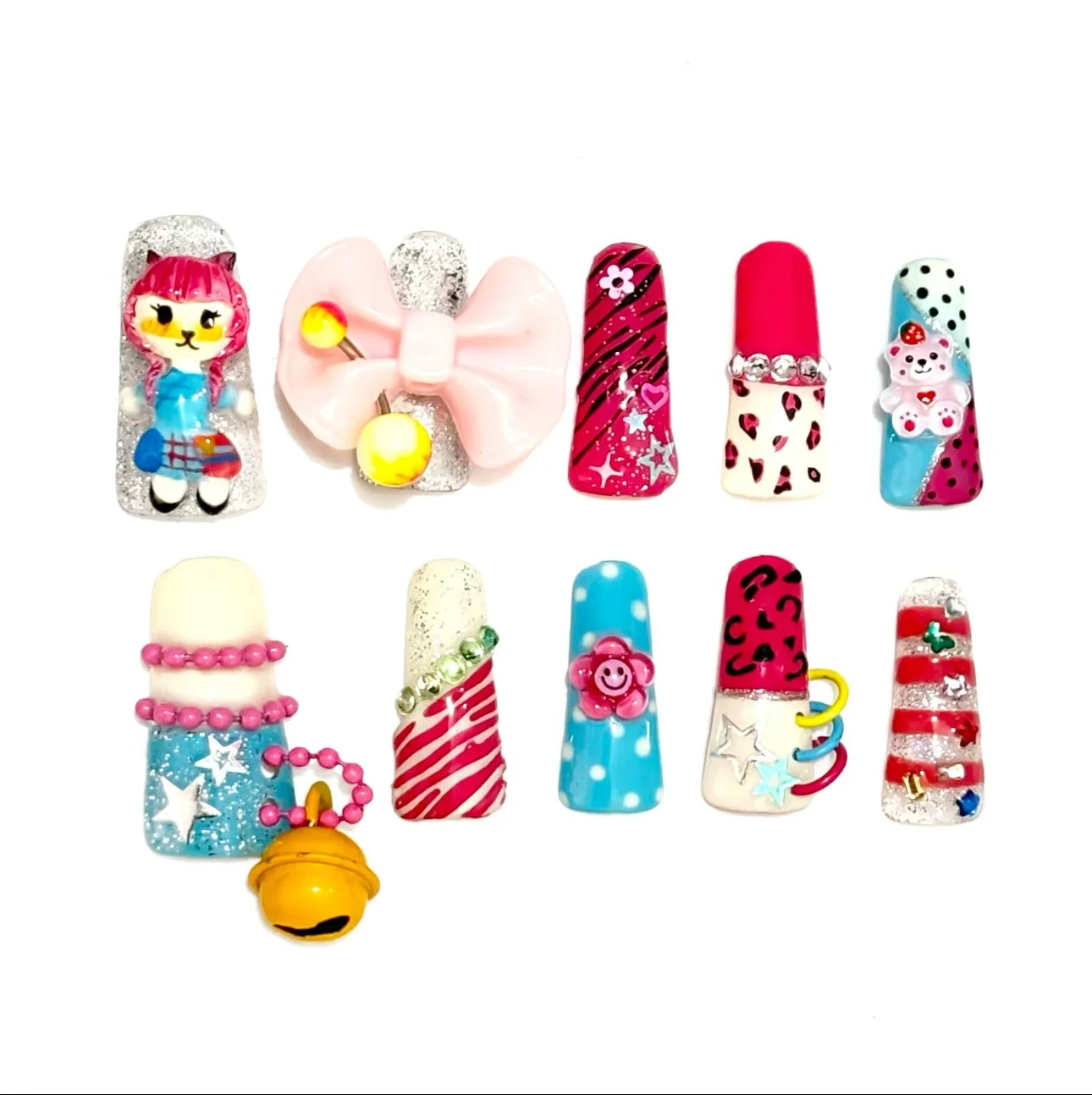 9903z1 ✰ Cute Press-On Nails
