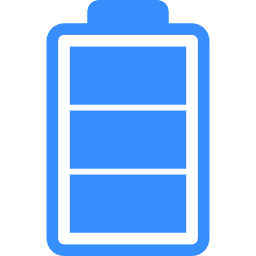 Battery icon displaying full charge level