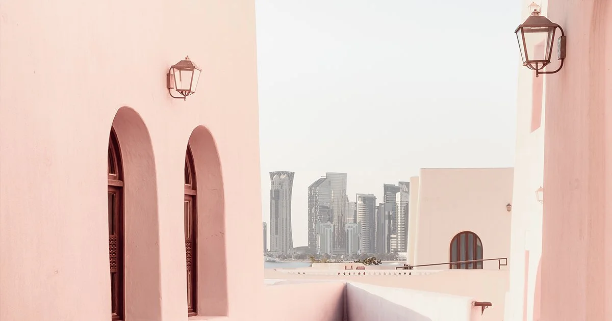 Mina District: Pastel Geometry by the Sea