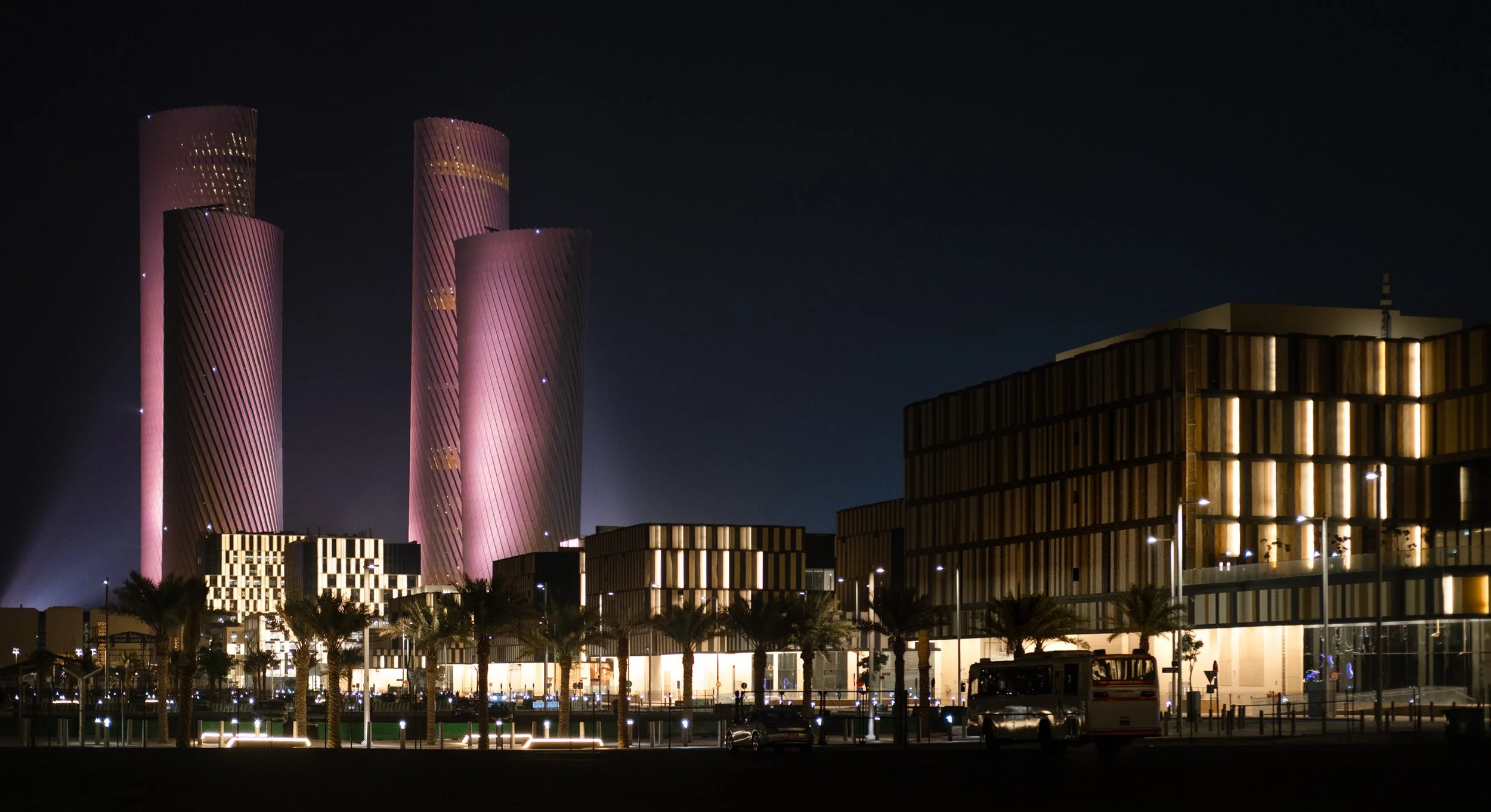 lusail-towers-doha-night-skyline-architecture