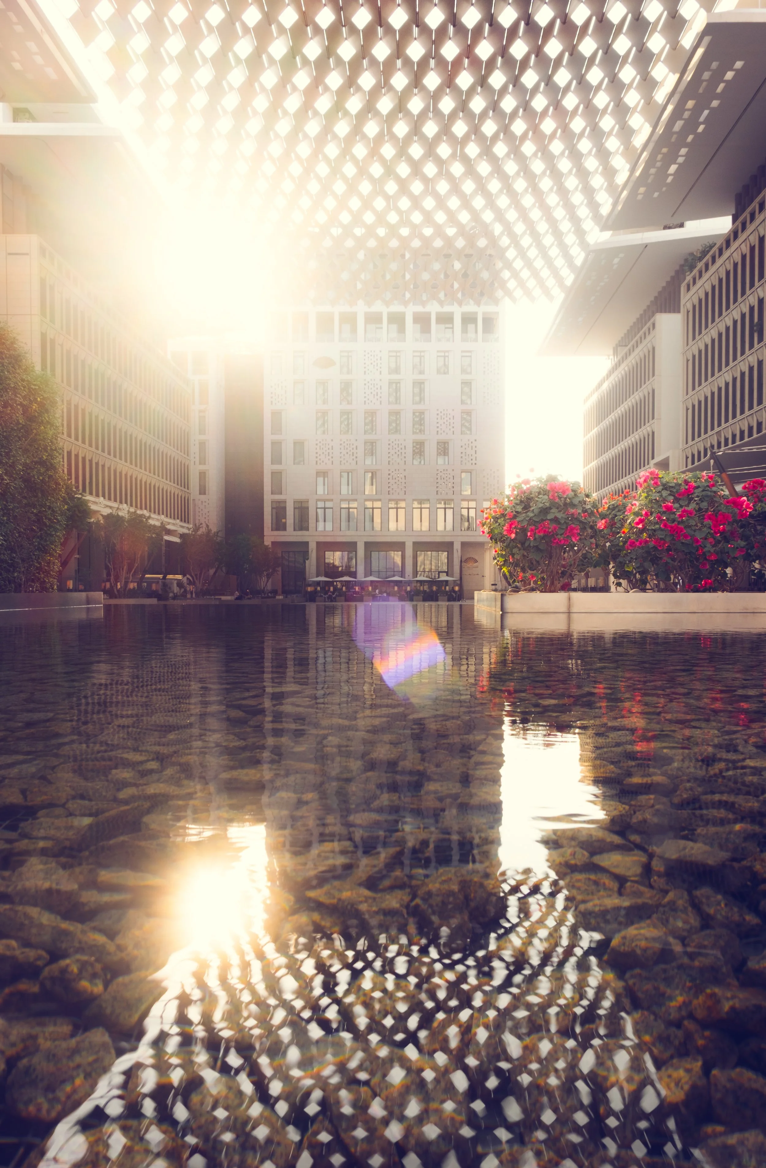 msheireb-downtown-doha-reflective-water-feature-urban-light-architecture