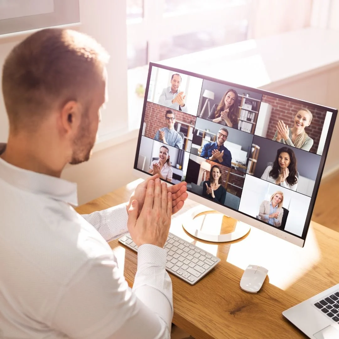 Therapists connecting in the Therapy Business Circle membership for supervision, business mentoring, and community support