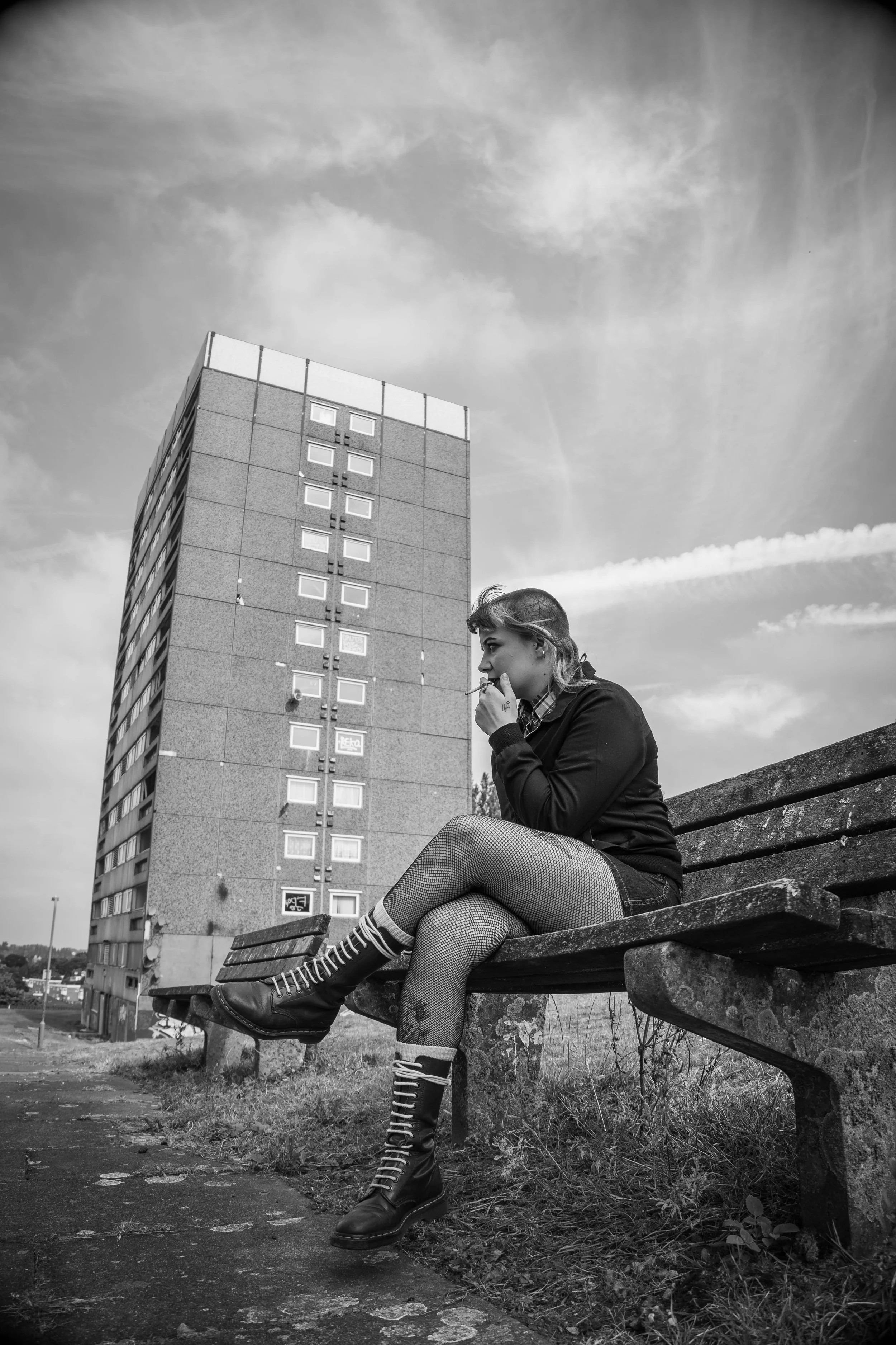 Beth is a skinhead girl from Birmingham, where this was shot.