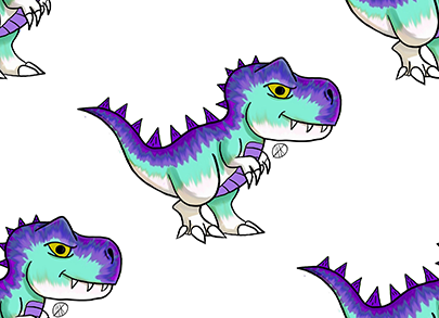 Dino - Purple and Blue