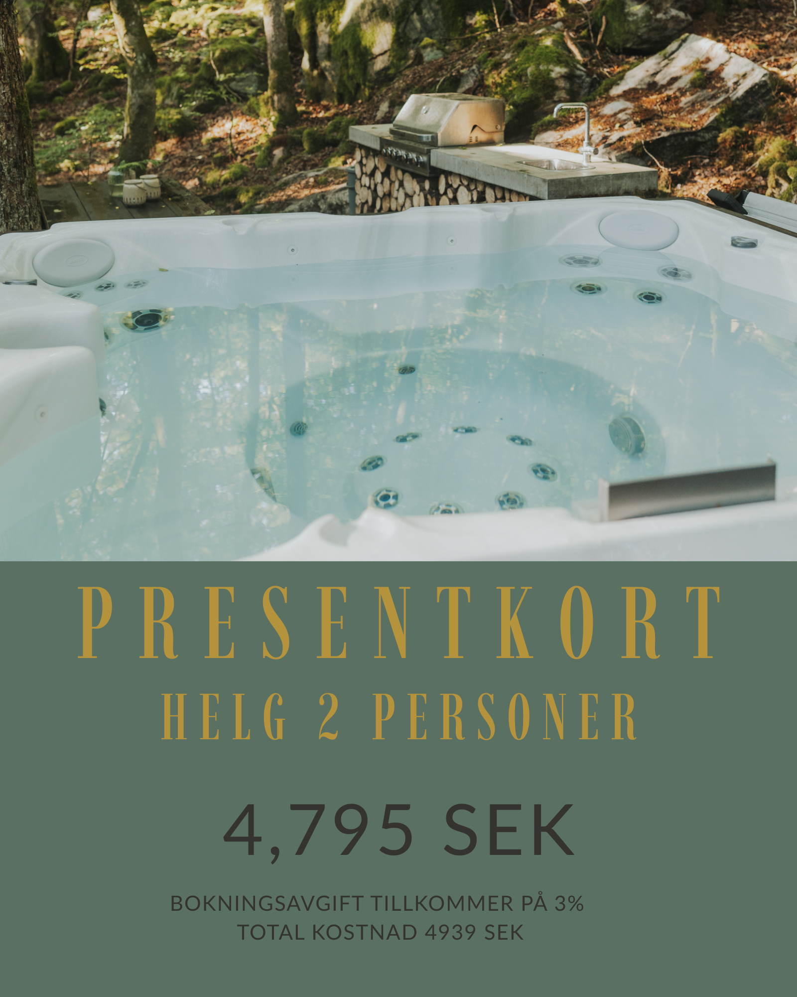 Presentkort – Helg för 2 personer