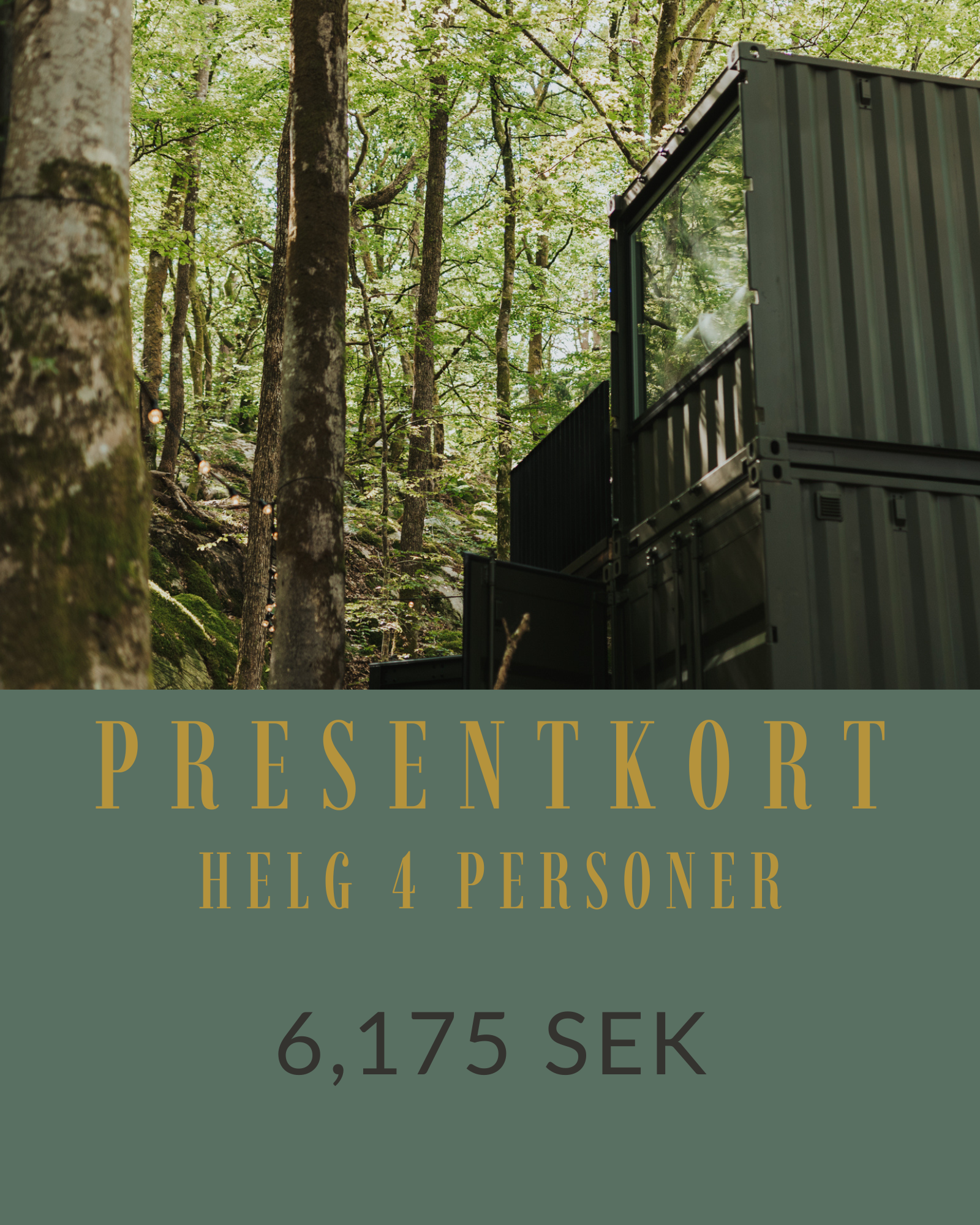Presentkort – Helg för 4 personer