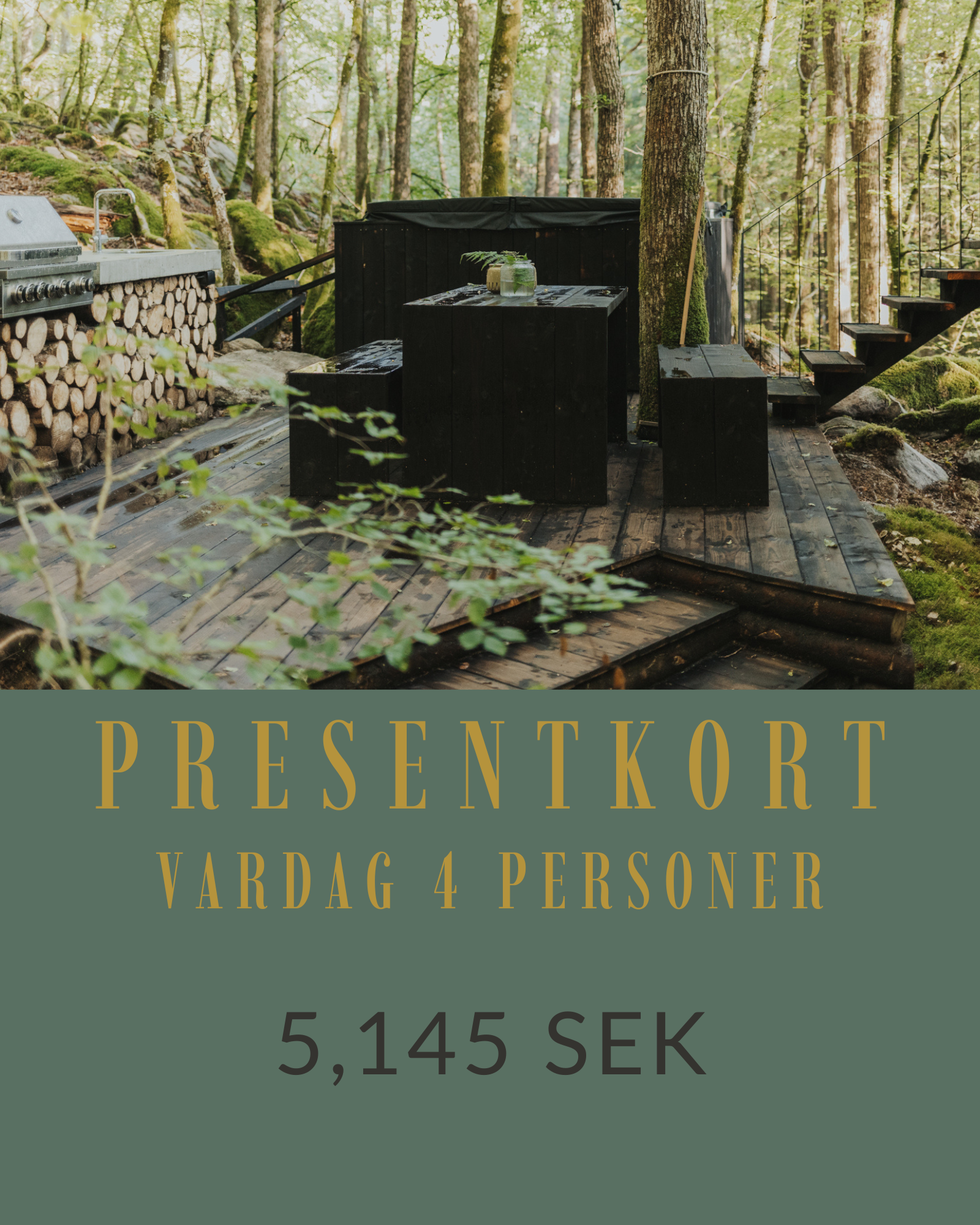 Presentkort – Vardag för 4 personer