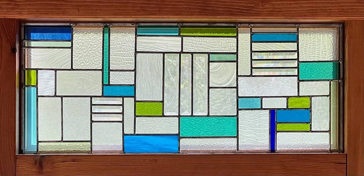stained glass window insert