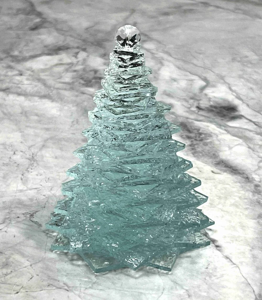 fused glass christmas tree