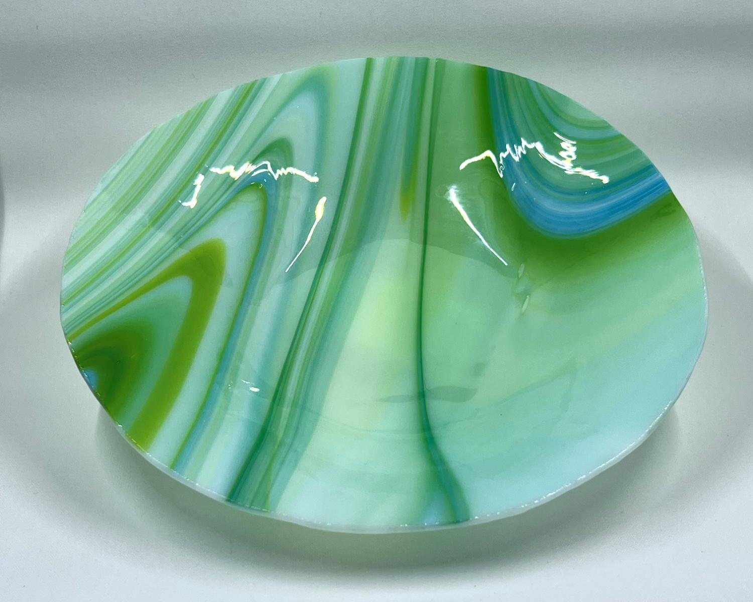 fused glass bowls and plates