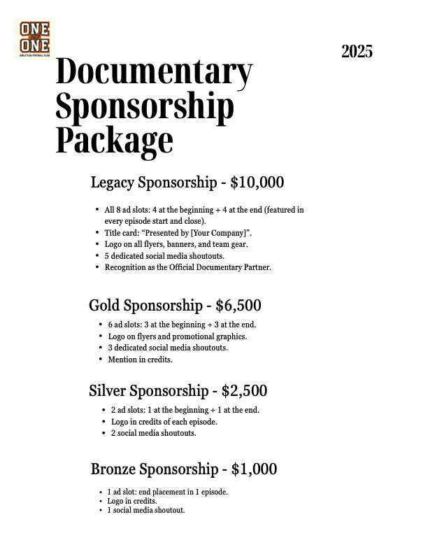 Documentary Sponsorships