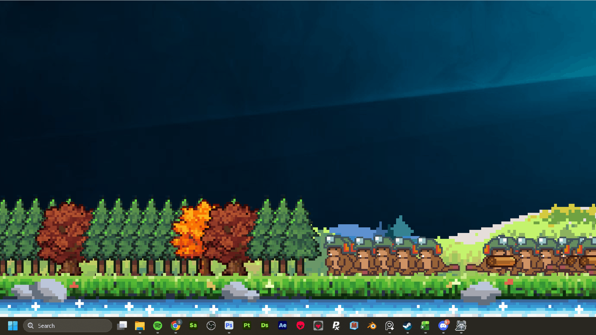 Feature1: Tree resources as unlimited card deck (instead of taking the common approach of planting seed/watering/chopping to harvest)