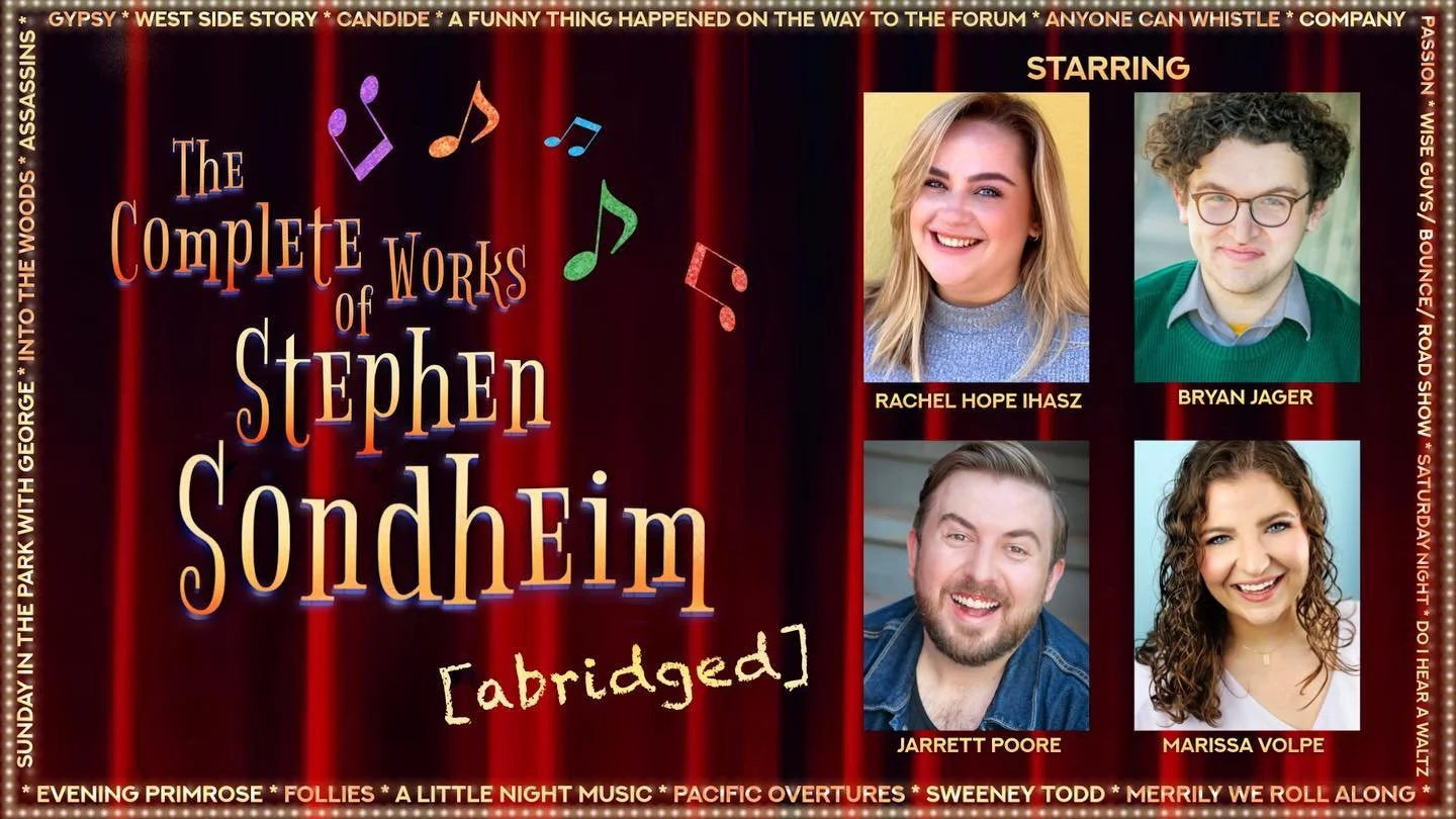 Premiering this Spring at @orlandofringe , meet the cast of The Complete Works of Stephen Sondheim (Abridged)! So excited to get to collaborate with this fantastic group of artists on a hilarious tribute to the greatest composer in musical theatre hi
