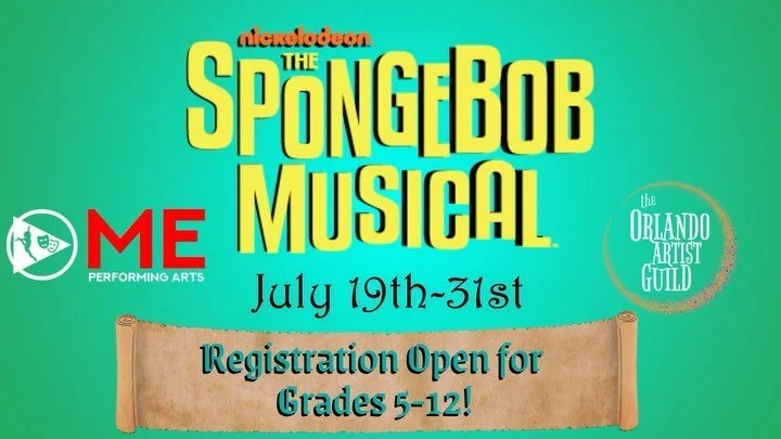 Just some of the work I’ve gotten to do for #thespongebobmusical coming to @meperformingarts this summer! Registration is still open for the two week production workshop, where kids will get to work with some of Orlando’s top talent to mo