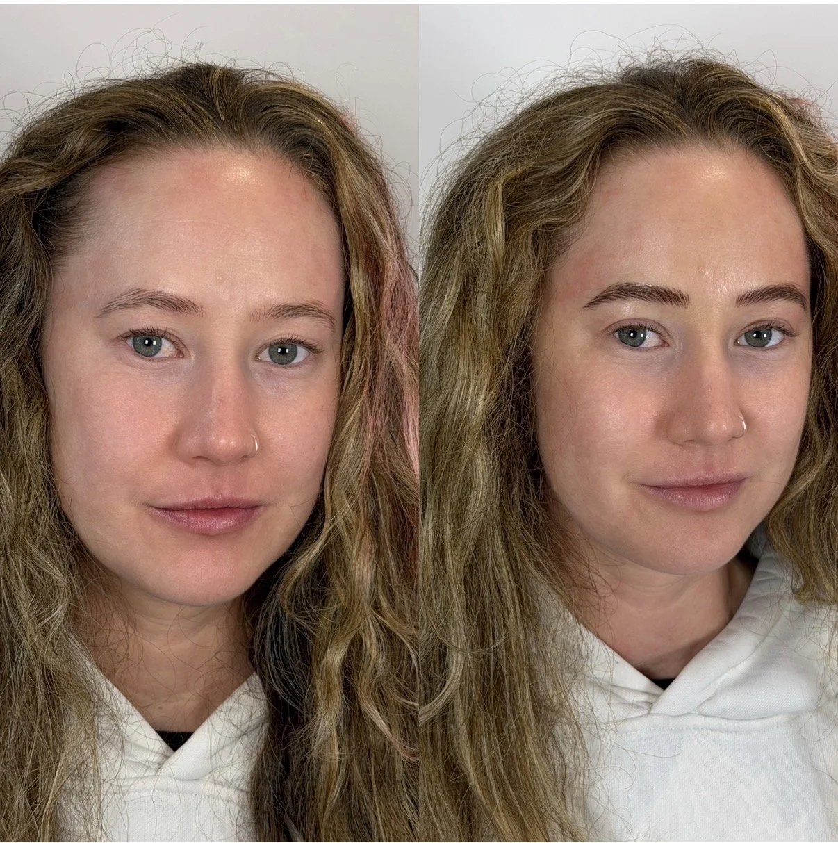 Hyperrealism brows in London by Sophie Whimster with nayural hair strokes