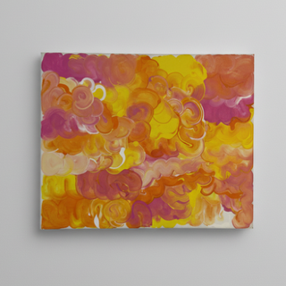 Whirl & Wonder – Colorful Swirling Abstract Canvas Art