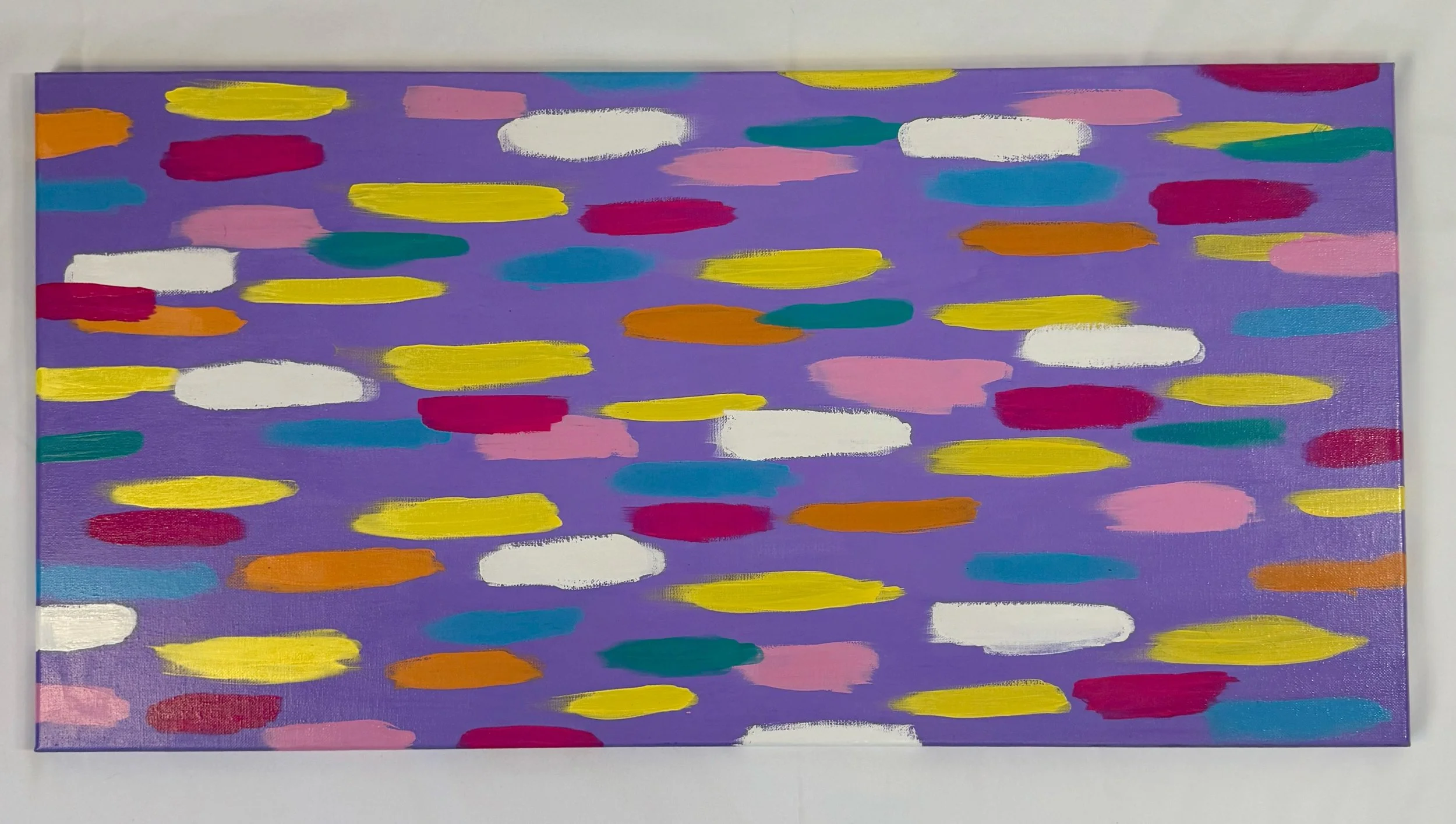 Confetti Skylines – Color Dash Abstract Canvas Art